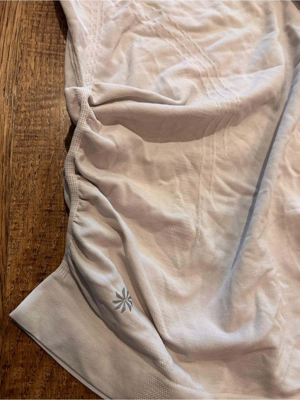 Athleta Light Gray Ruched Racerback Tank Top - Picture 4 of 5